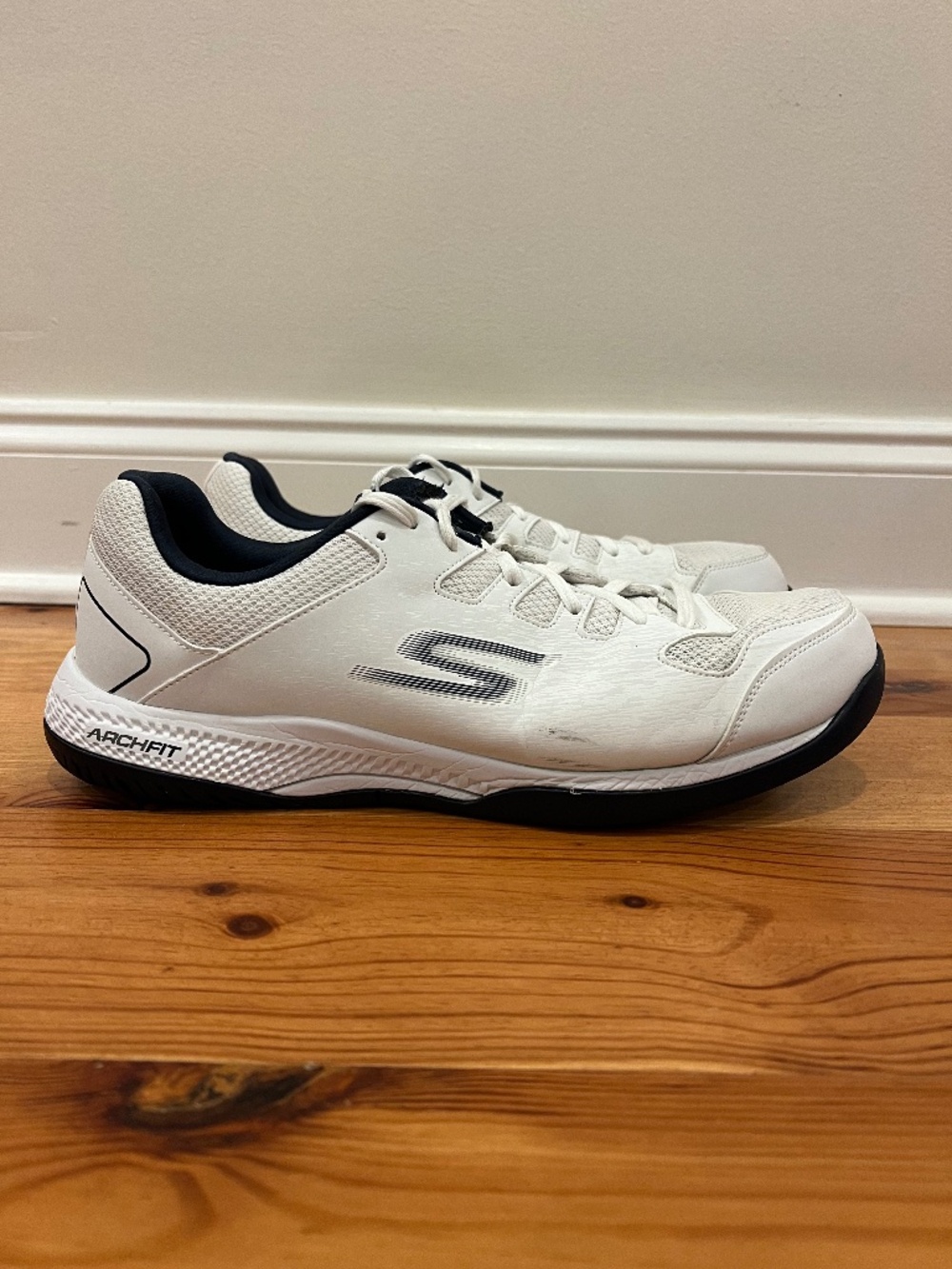 Skechers Arch Fit Viper Court Pickleball Shoes Mens 11.5 White Active Sneakers